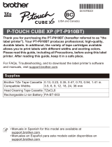 Brother PT-P910BT Quick setup guide