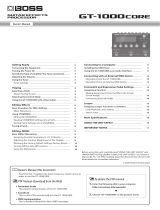 Boss GT-1000CORE Owner's manual