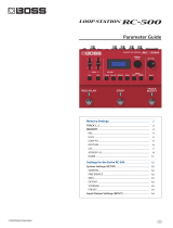 Boss RC-500 Loop Station Owner's manual