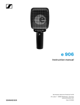 Sennheiser E 906 User manual