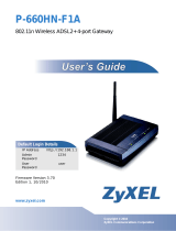 ZyXEL P-660HN-F1A User guide