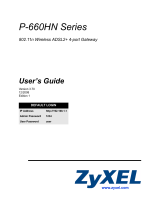 ZyXEL Communications P-660HN-F1 User manual