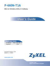 ZyXEL P-660N-T1A User guide