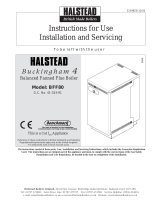 Halstead BFF80 Instructions For Use Installation And Servicing