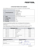 Festool TSC 55 Li 5,2 REBI-Set-SCA-FS Operating instructions