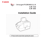 Canon imageFORMULA CR-80 User manual