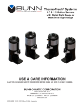 Bunn 1Gal(3.8L) TF Server -no Base- Digital Sight Gauge, GEN3 Installation guide