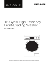 Insignia 16 Cycle High Efficiency Front-Loading Washer [NS-FWM27W1] User manual