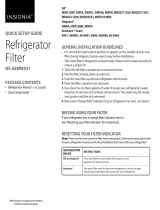 Insignia NS-GEMW531 Refrigerator Filter Quick setup guide