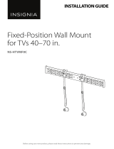 Insignia NS-HTVMF0C Fixed-Position Wall Mount for TVs 40-70 in. User guide