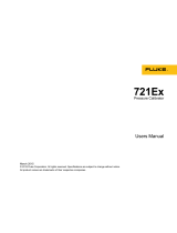 Fluke 721Ex Precision Pressure Calibrator User manual