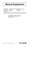 Fluke 1742, 1746 and 1748 Three-Phase Power Quality Loggers User manual