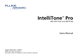 Fluke Probe Networks MT-8200-63A IntelliTone™ Pro 200 User manual