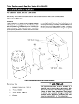 Broan Gas Gun Motor Kit, M1 Series, CMF Series Installation guide