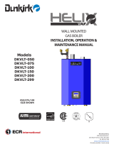 Dunkirk Helix VLT Vertical Laser Tube, Wall Hung Modulating Condensing Boiler Installation & Operation Manual