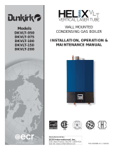 Dunkirk Helix VLT Vertical Laser Tube, Wall Hung Modulating Condensing Boiler Installation & Operation Manual
