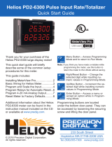 PRECISION DIGITAL PD2-6300 Quick start guide