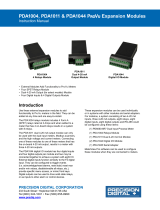 PRECISION DIGITAL PDA1004, PDA1011, & PDA1044 User manual