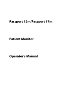 Mindray Passport 12m and 17m User manual