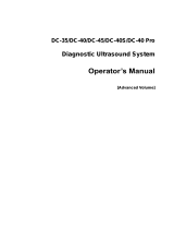 Mindray DC-40 HD Advanced Ultrasound User manual