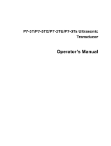 Mindray Transducer P7-3 User manual