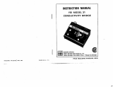 YSI 31 Conductivity Bridge Owner's manual