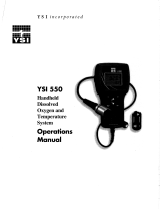 YSI 550 Dissolved Oxygen Meter Owner's manual