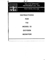 YSI 55 Oxygen Meter Owner's manual