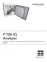 YSI IQ SensorNet P700 Orthophosphate Analyzer User manual