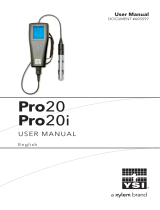 YSI Pro20/Pro20i User manual