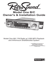 RetroSound Model One 2010-2013 Owner's manual