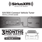 Sirius Satellite Radio SiriusXM SXV300 Connect Vehicle Tuner Owner's manual