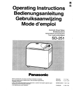 Panasonic SD251 Owner's manual
