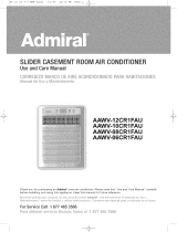 Admiral AAWV-08CR1FAU Owner's manual
