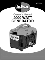 All-Power APG3010 Owner's manual