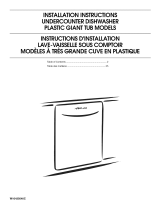 Whirlpool WDF520PADM0 Installation guide