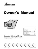 Amana ALE643RBW Owner's manual
