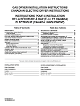 Amana WGD92HEFU1 Installation guide