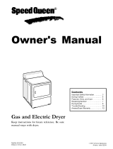 Amana Gas Dryer Owner's manual