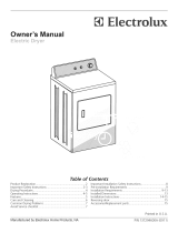 Electrolux EKDR14XAKW0 Owner's manual