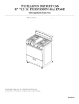 Amana TGP305TQ0 Installation guide