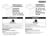 Inglis IJP89802 Installation guide