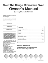 Jenn-Air MMV5186AAW Owner's manual