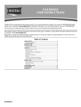 Maytag MGR7775 - 30 in. Ing Gas Range Owner's manual