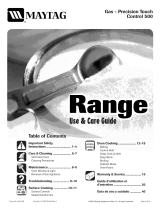 Maytag MGR5765QDS - 30 Inch Gas Range Owner's manual