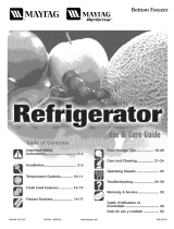 Maytag MBF2254HEW - 22.1 cu. Ft. Bottom-Freezer Refrigerator Owner's manual