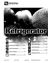 Maytag MFD2561HE - 36" Bottom-Freezer Refrigerator Owner's manual