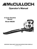 McCulloch 41AR290G977 Owner's manual