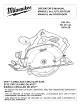 Milwaukee 2630-20 SER# B57A Owner's manual