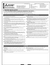 Mitsubishi MSY-A15NA Installation guide